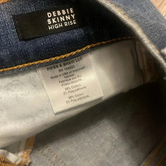 New NWT Veronica Beard Debbie High Rise Skinny Jeans size 28 keystone denim blue - Picture 5 of 9